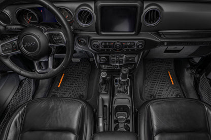 Flex Tread JL/JT用 フロアマット (フロントのみ) | MOJAVE ロゴ入り