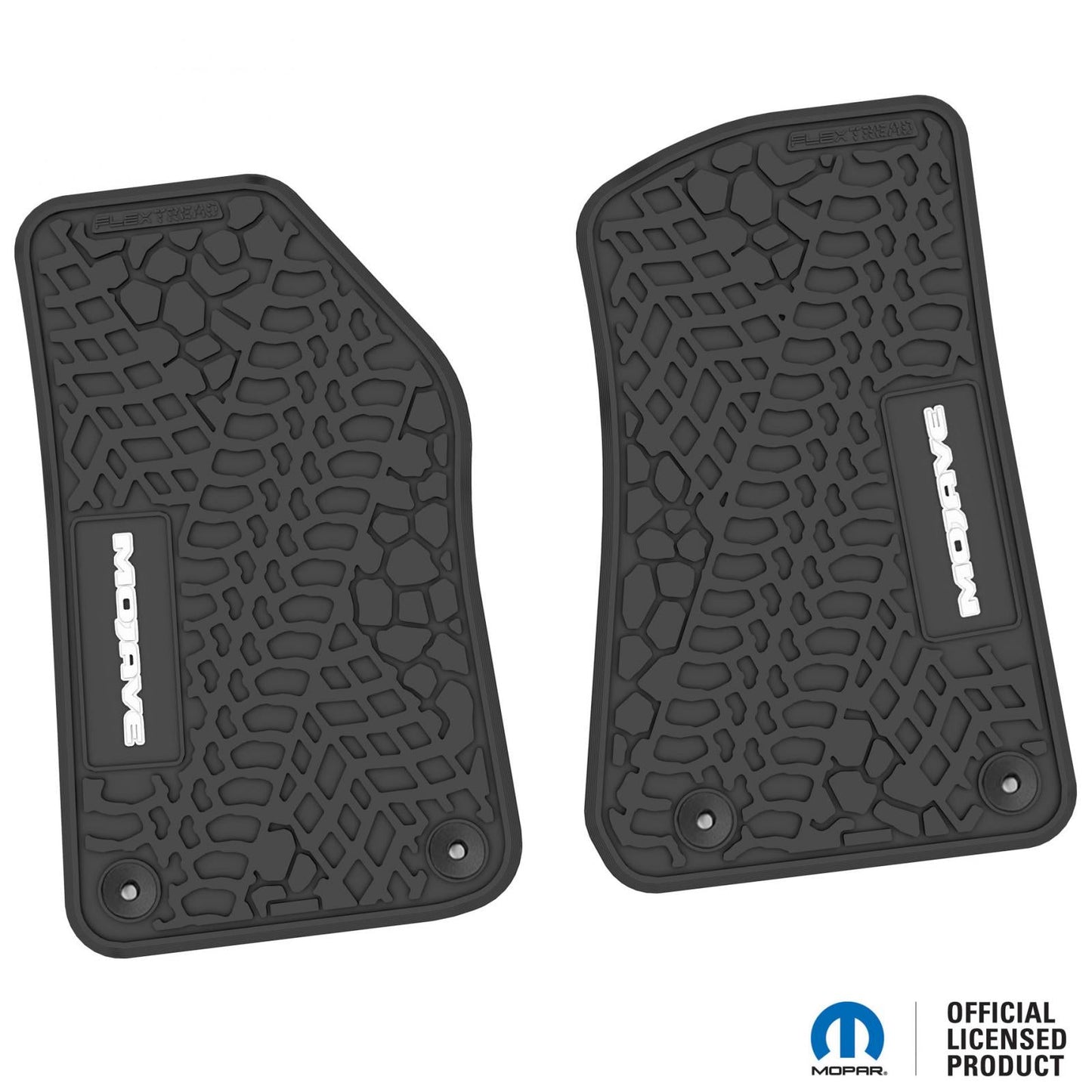 Flex Tread JL/JT用 フロアマット (フロントのみ) | MOJAVE ロゴ入り