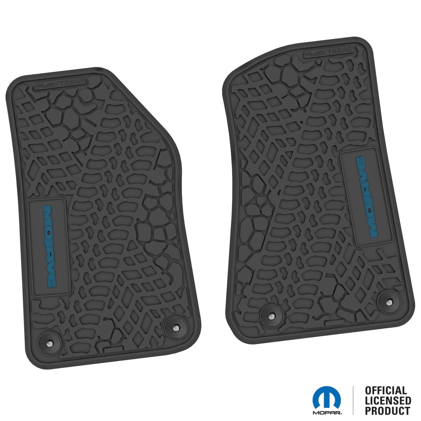 Flex Tread JL/JT用 フロアマット (フロントのみ) | MOJAVE ロゴ入り