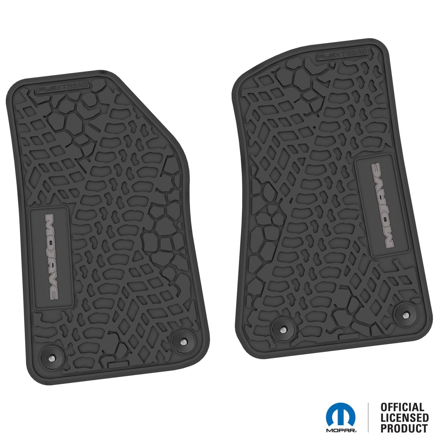 Flex Tread JL/JT用 フロアマット (フロントのみ) | MOJAVE ロゴ入り