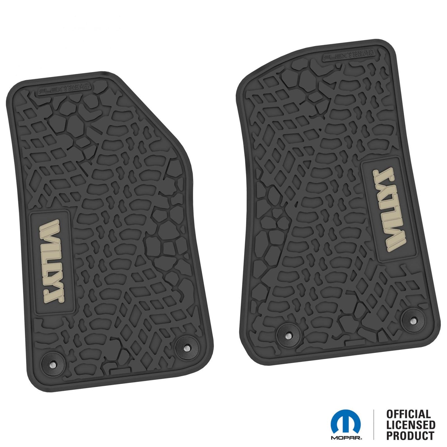 Flex Tread JL/JT用 フロアマット (フロントのみ) | WILLYS ロゴ入り