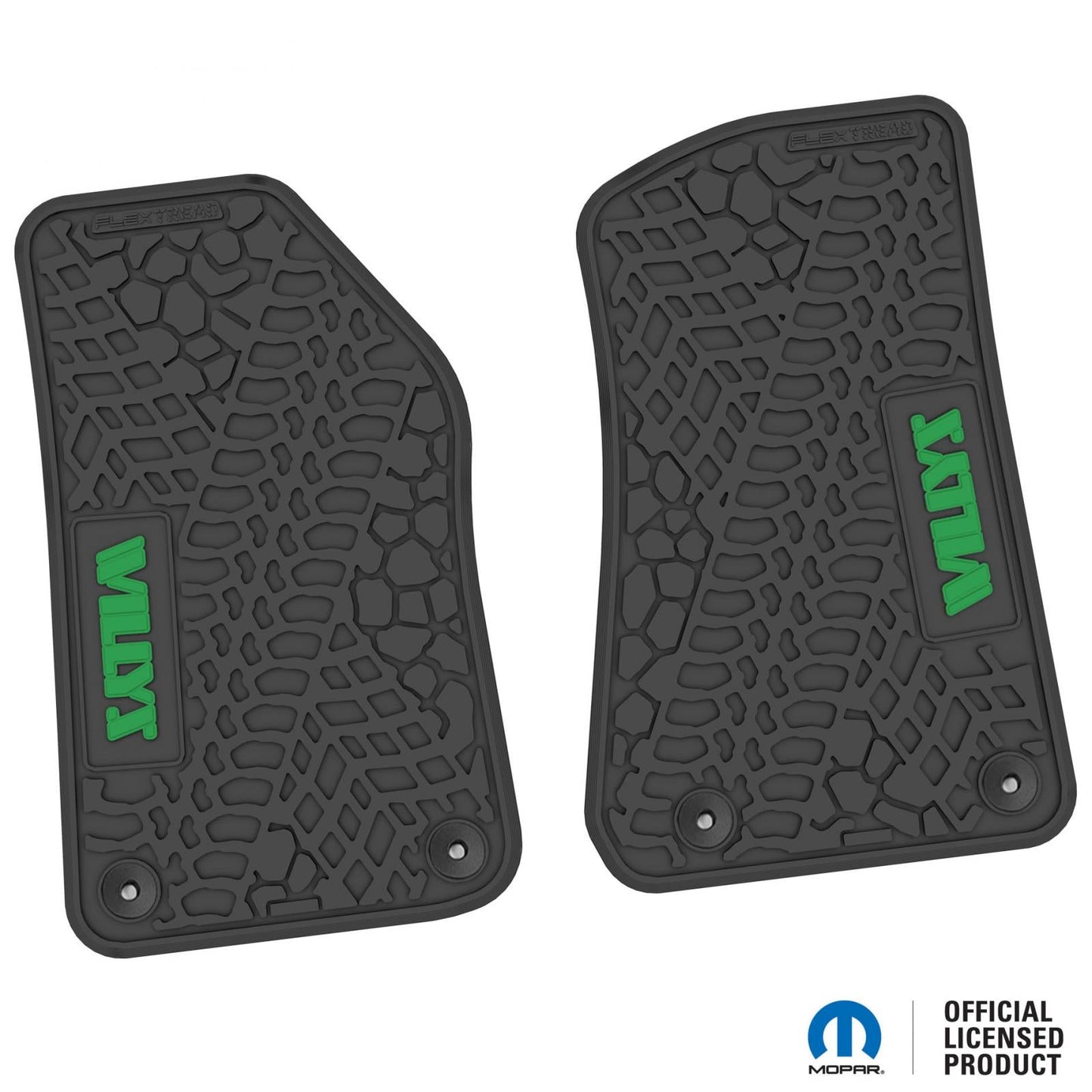 Flex Tread JL/JT用 フロアマット (フロントのみ) | WILLYS ロゴ入り