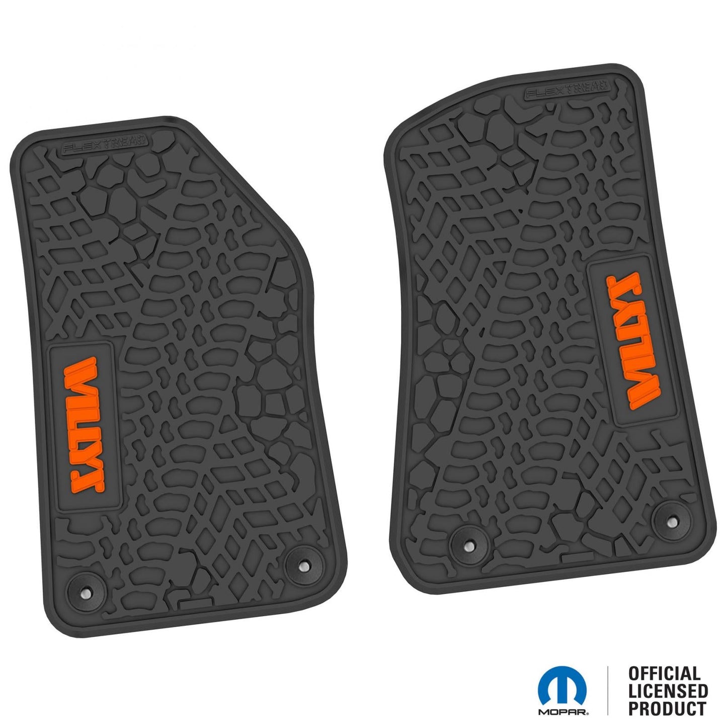 Flex Tread JL/JT用 フロアマット (フロントのみ) | WILLYS ロゴ入り