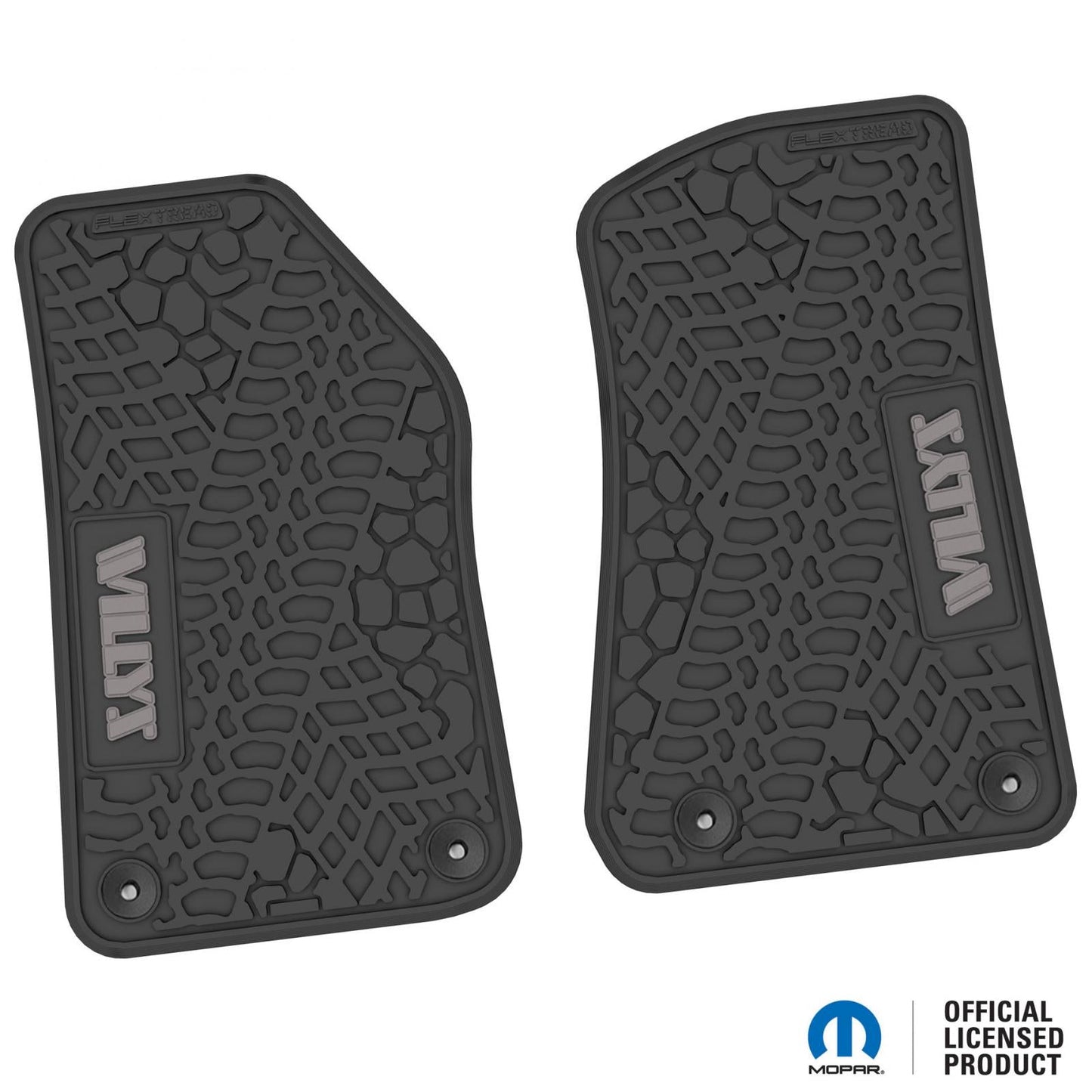 Flex Tread JL/JT用 フロアマット (フロントのみ) | WILLYS ロゴ入り