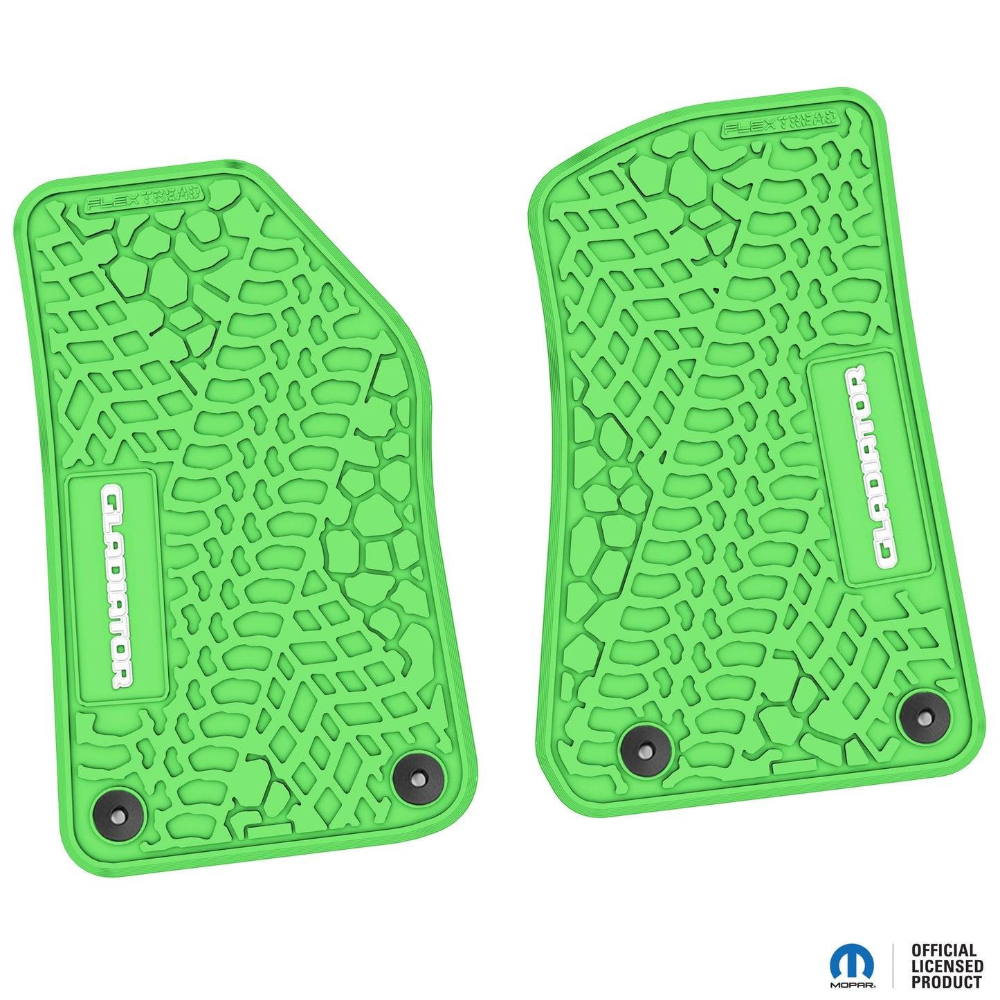 Flex Tread JT用 フロアマット (フロントのみ) | Gladiator ロゴ入り