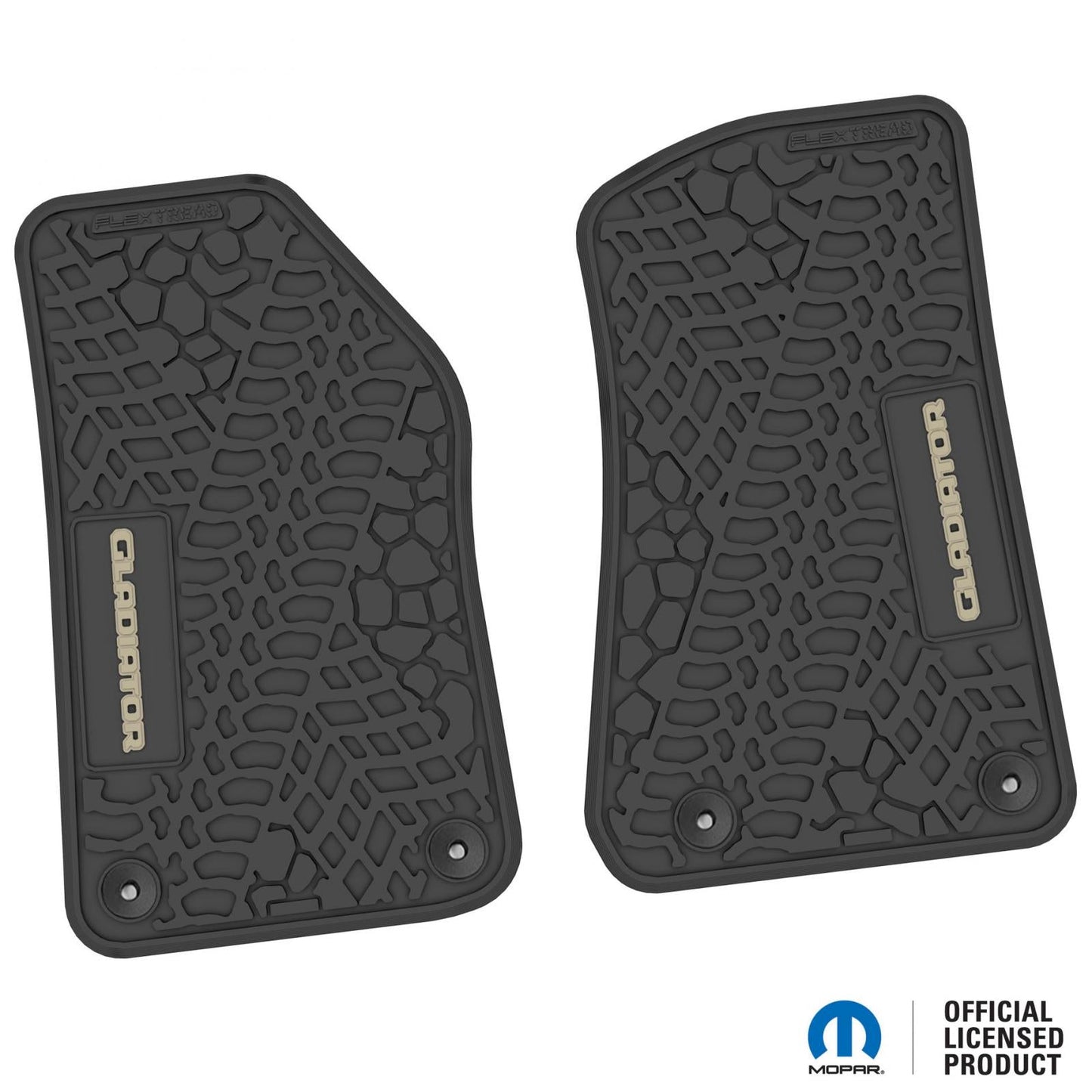Flex Tread JT用 フロアマット (フロントのみ) | Gladiator ロゴ入り