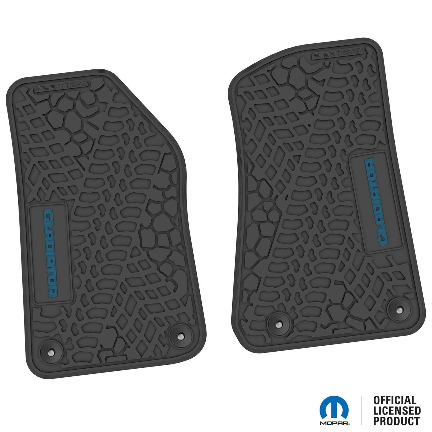 Flex Tread JT用 フロアマット (フロントのみ) | Gladiator ロゴ入り