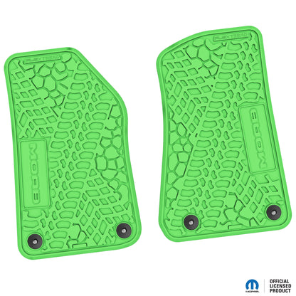 Flex Tread JL(2ドア/4ドア)用 フロアマット (フロントのみ) | MOAB ロゴ入り