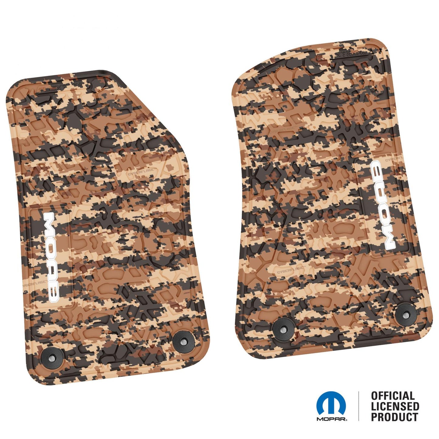 Flex Tread JL(2ドア/4ドア)用 フロアマット (フロントのみ) | MOAB ロゴ入り