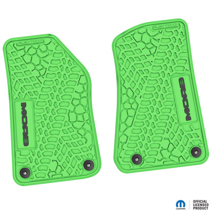 Flex Tread JL(2ドア/4ドア)用 フロアマット (フロントのみ) | MOAB ロゴ入り