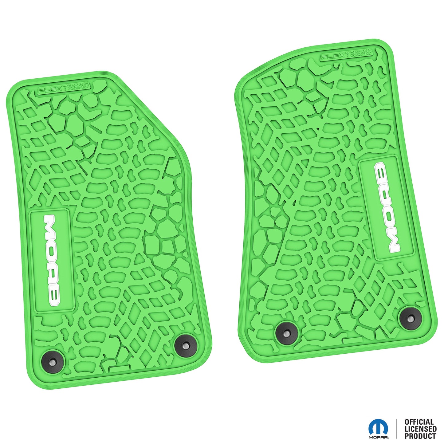 Flex Tread JL(2ドア/4ドア)用 フロアマット (フロントのみ) | MOAB ロゴ入り