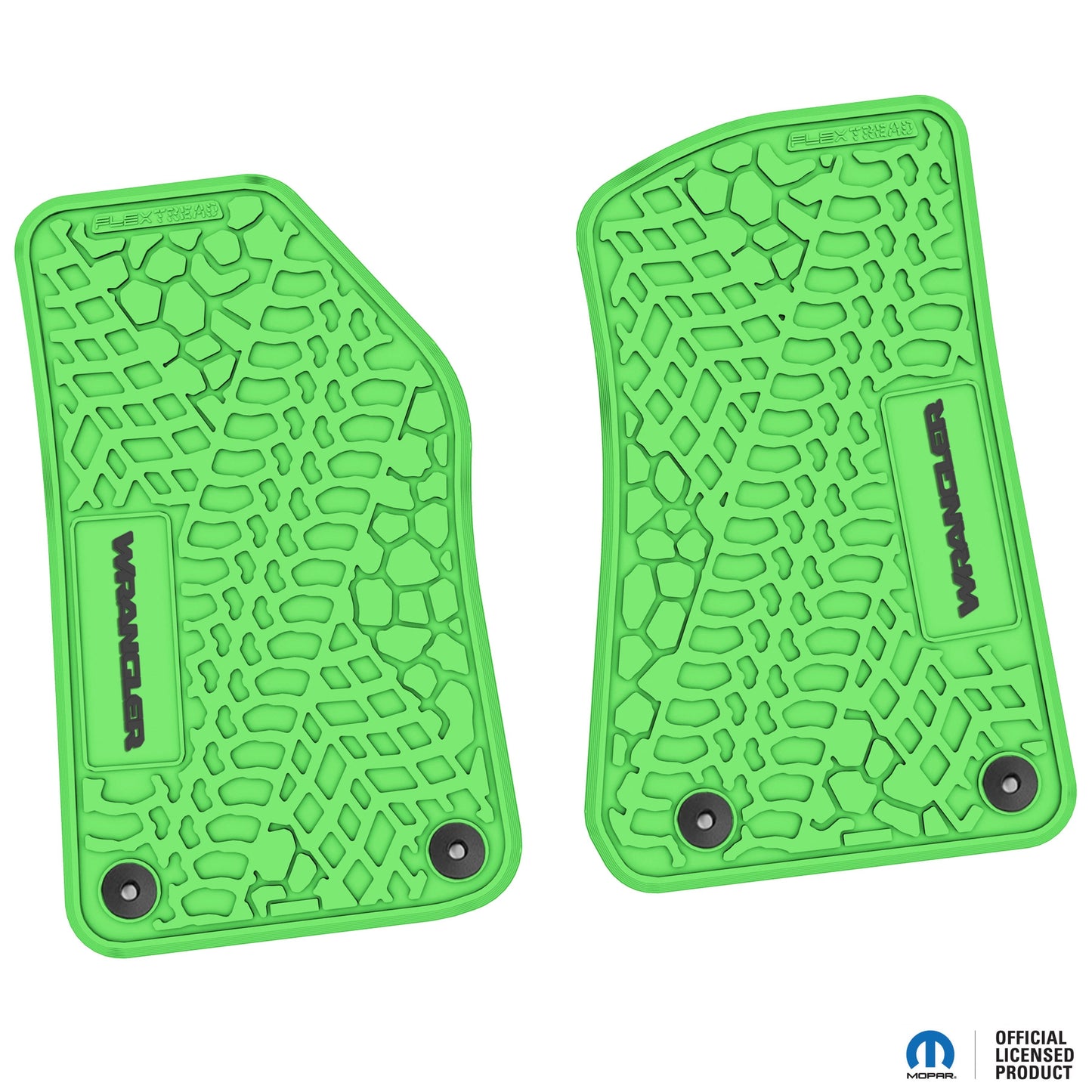 Flex Tread JL用 フロアマット (フロントのみ) | WRANGLER ロゴ入り