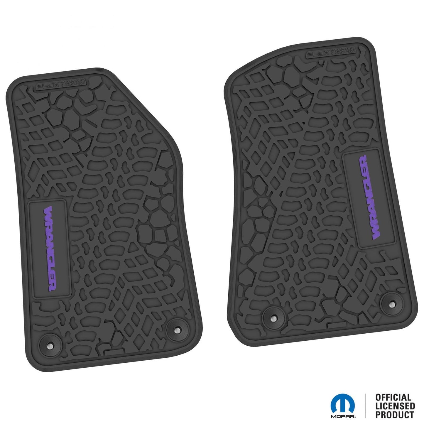 Flex Tread JL用 フロアマット (フロントのみ) | WRANGLER ロゴ入り