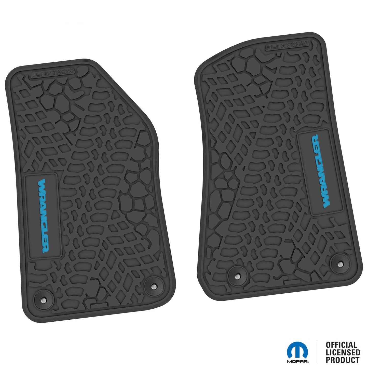 Flex Tread JL用 フロアマット (フロントのみ) | WRANGLER ロゴ入り
