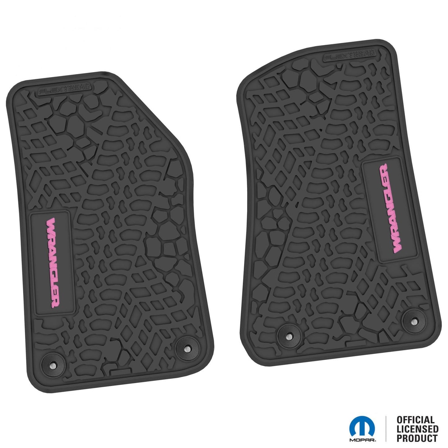 Flex Tread JL用 フロアマット (フロントのみ) | WRANGLER ロゴ入り