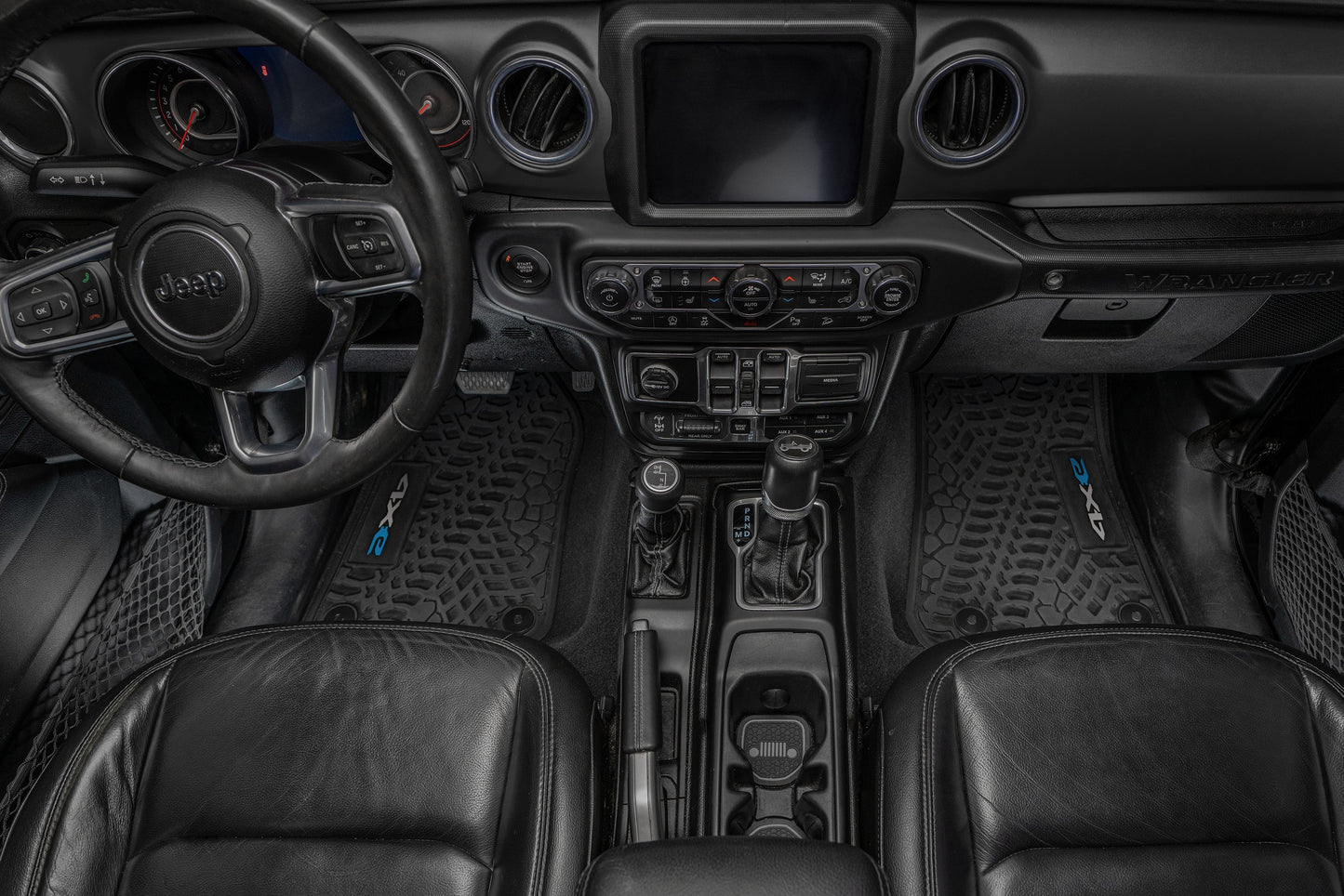 Flex Tread JL 4xe車用 フロアマット (フロントのみ) | 4xe ロゴ入り
