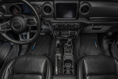 Flex Tread JL 4xe車用 フロアマット (フロントのみ) | 4xe ロゴ入り