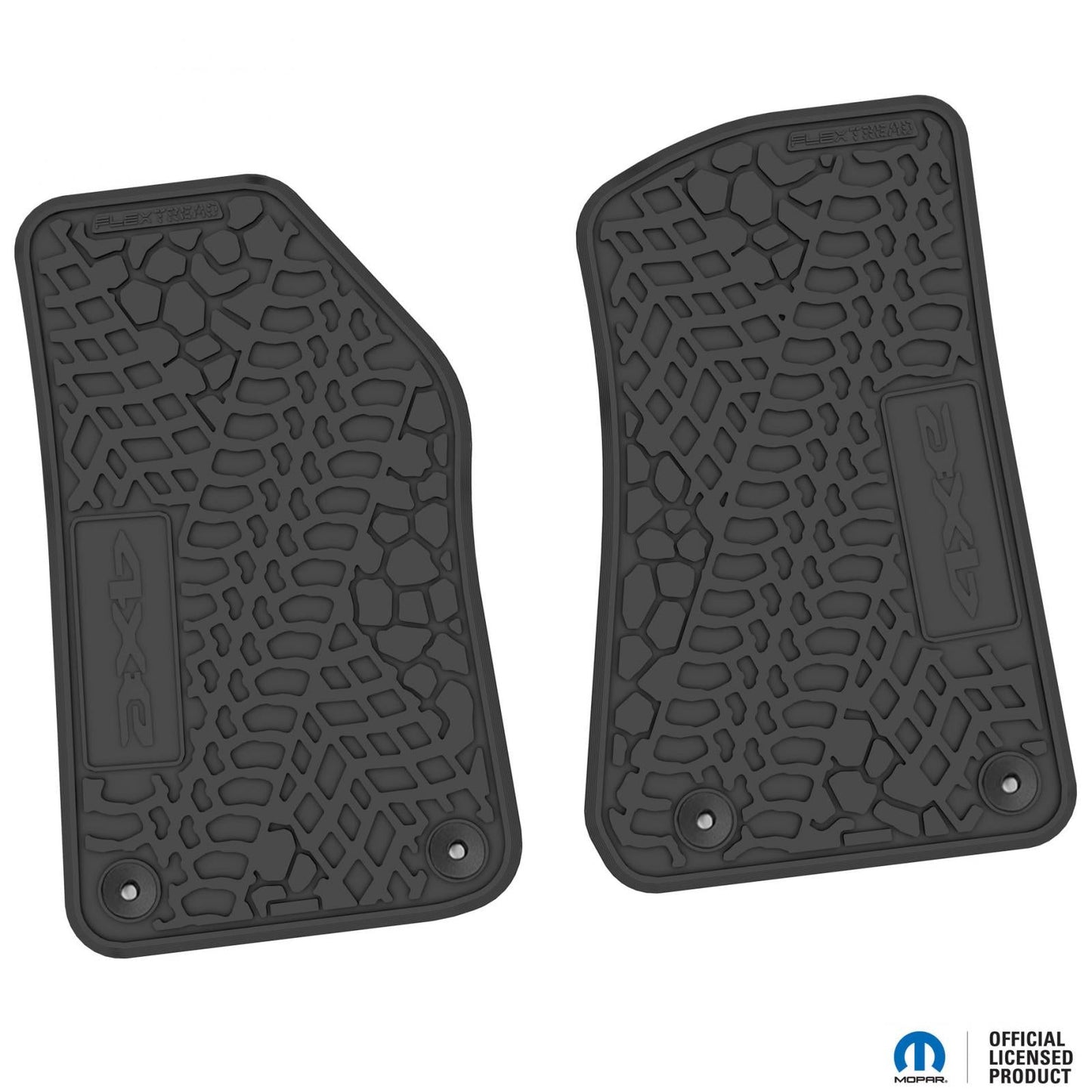Flex Tread JL 4xe車用 フロアマット (フロントのみ) | 4xe ロゴ入り