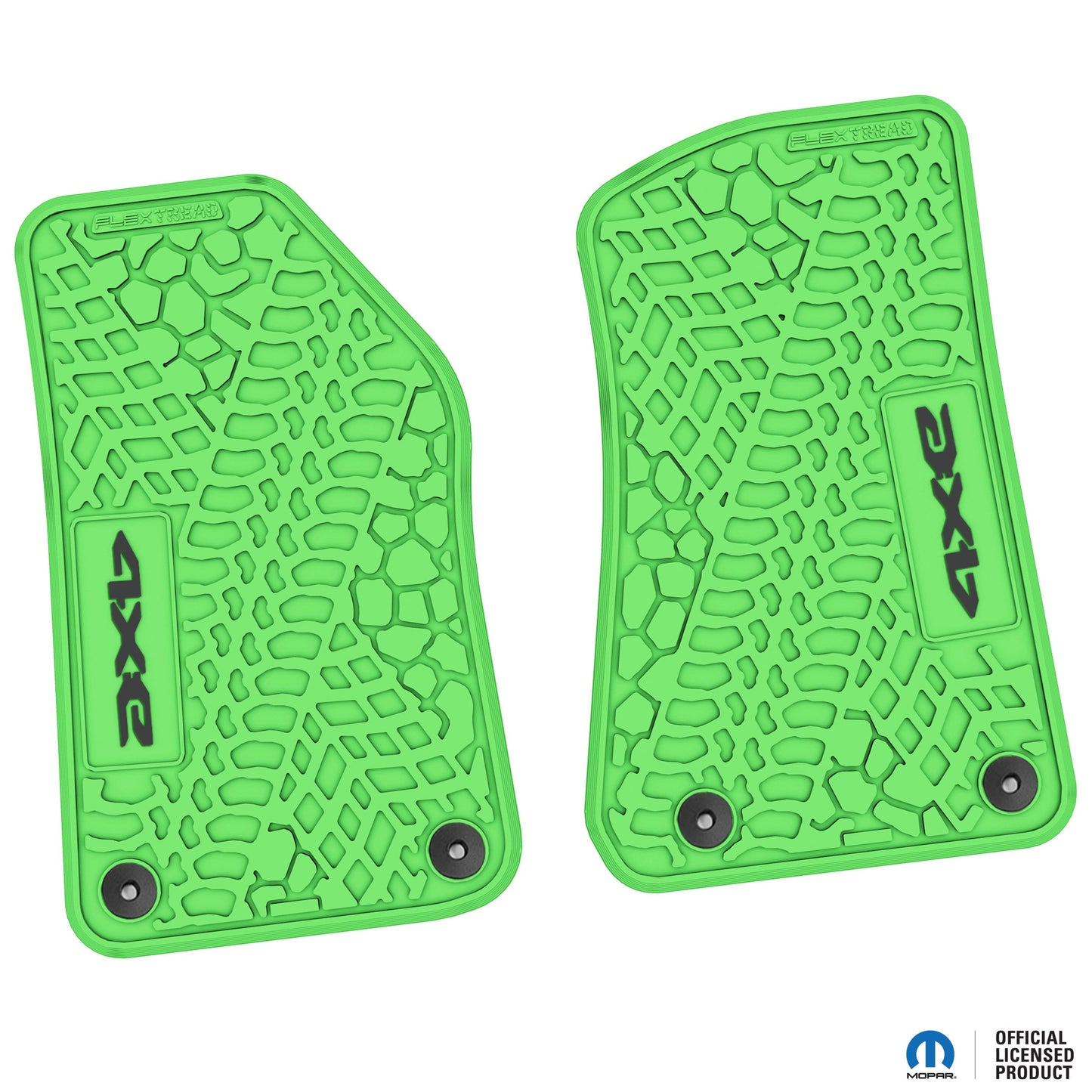 Flex Tread JL 4xe車用 フロアマット (フロントのみ) | 4xe ロゴ入り