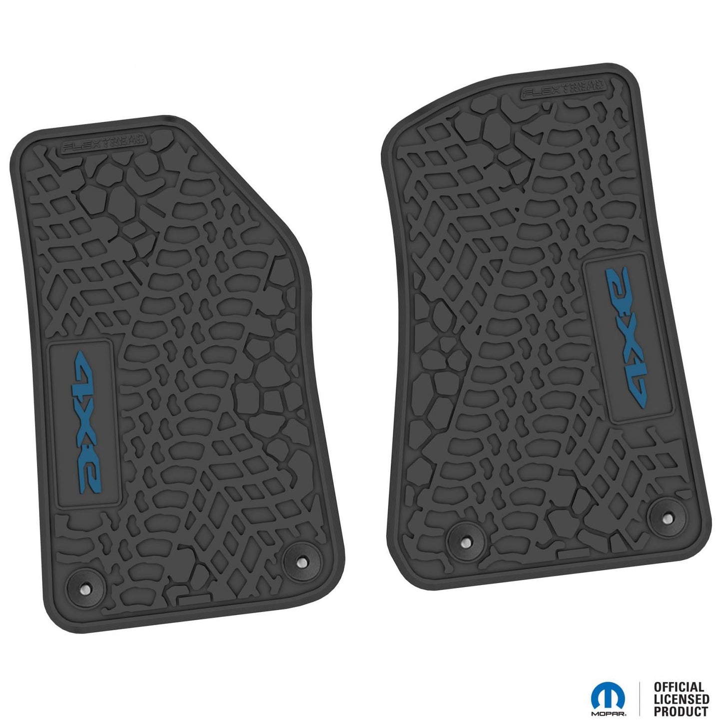 Flex Tread JL 4xe車用 フロアマット (フロントのみ) | 4xe ロゴ入り