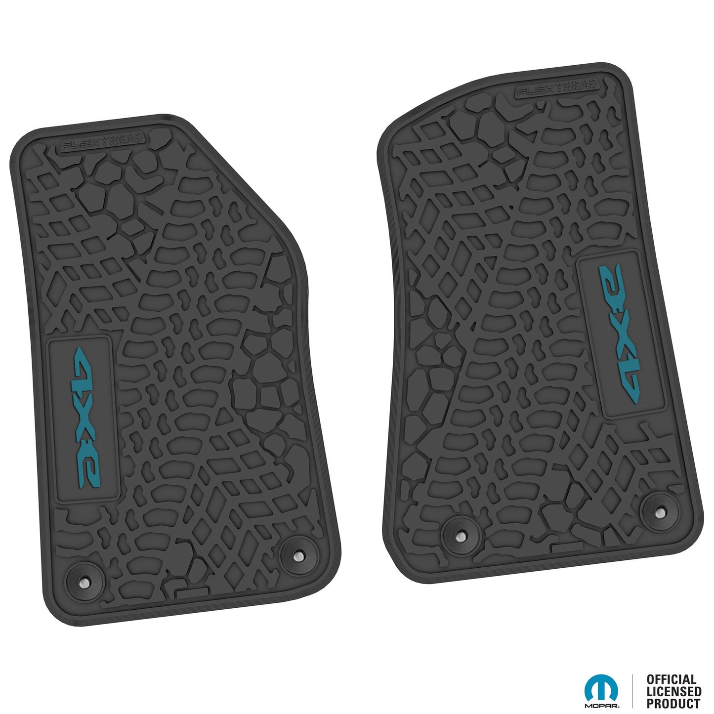 Flex Tread JL 4xe車用 フロアマット (フロントのみ) | 4xe ロゴ入り