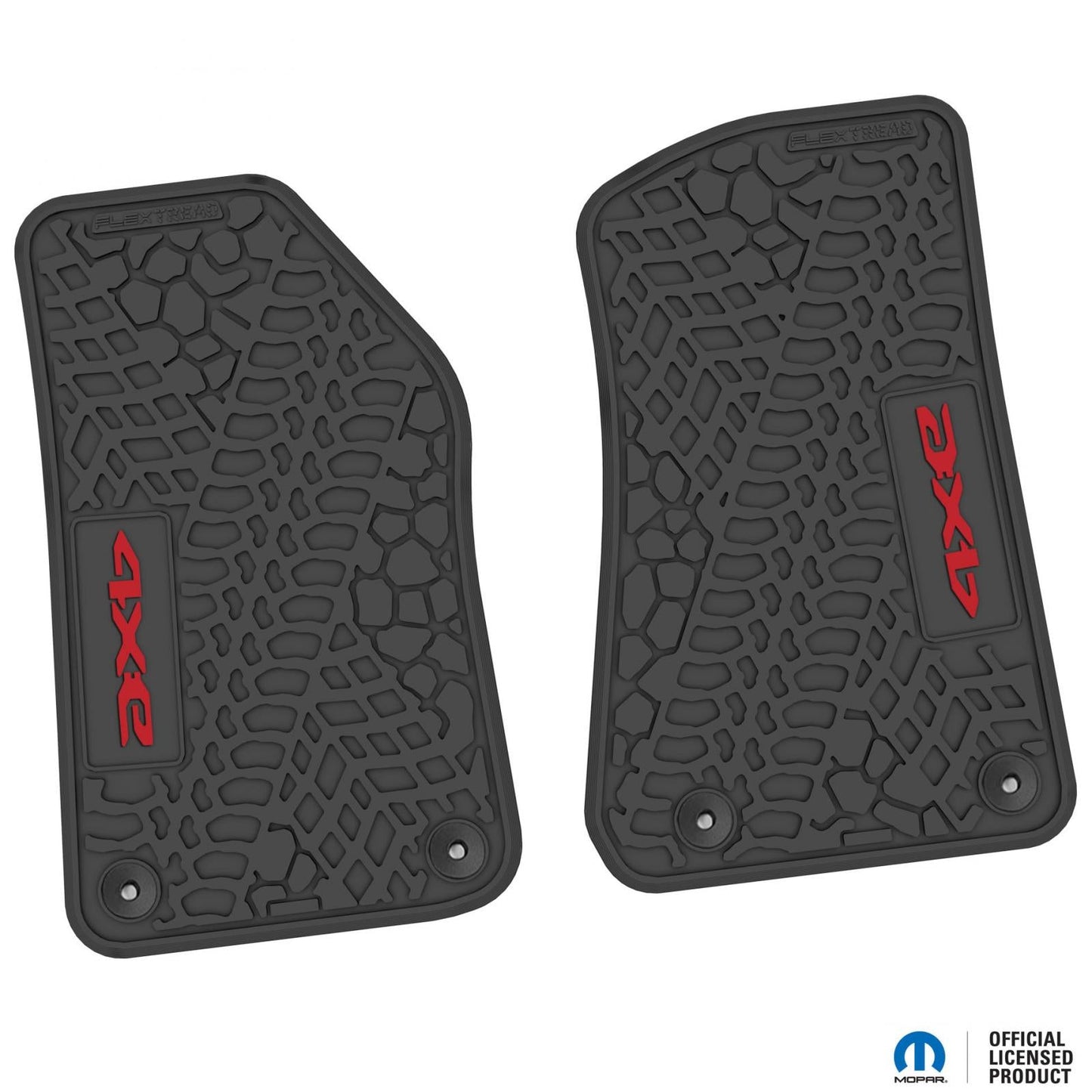 Flex Tread JL 4xe車用 フロアマット (フロントのみ) | 4xe ロゴ入り