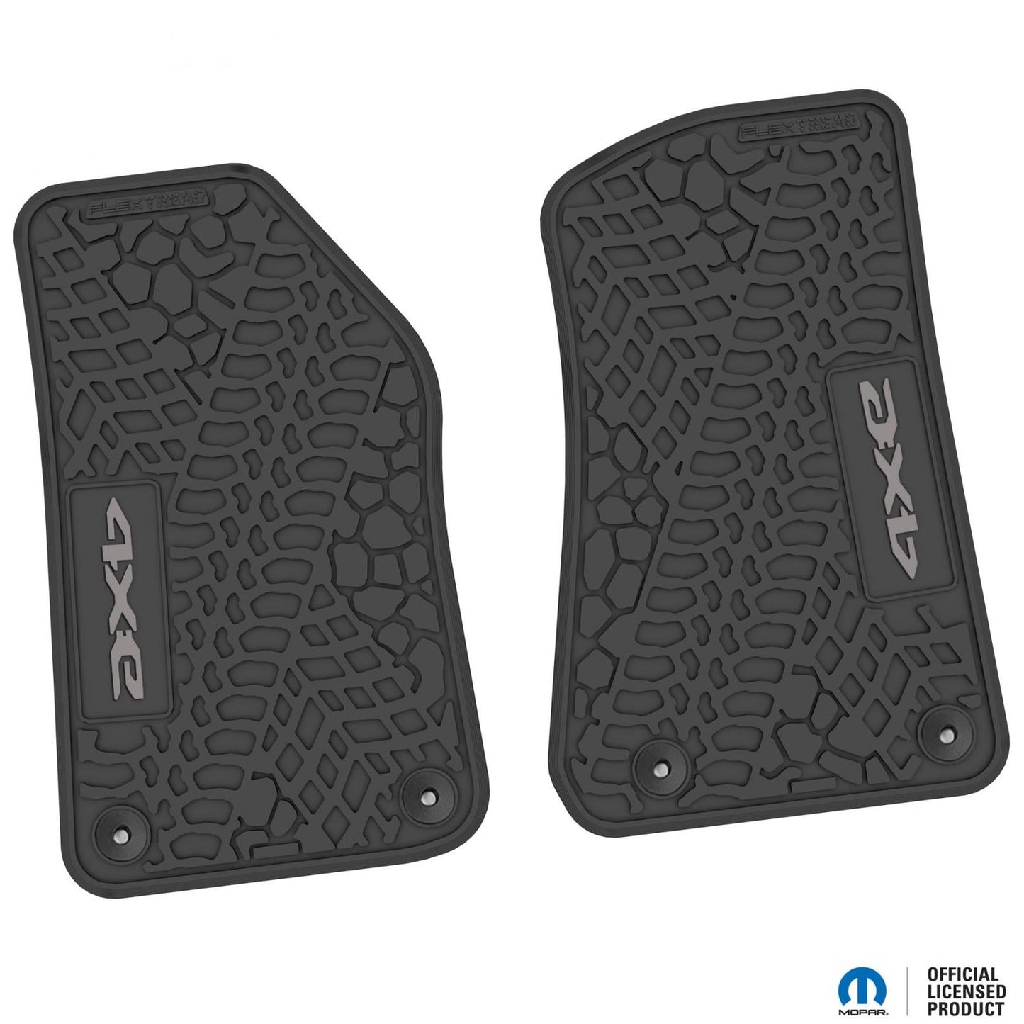 Flex Tread JL 4xe車用 フロアマット (フロントのみ) | 4xe ロゴ入り