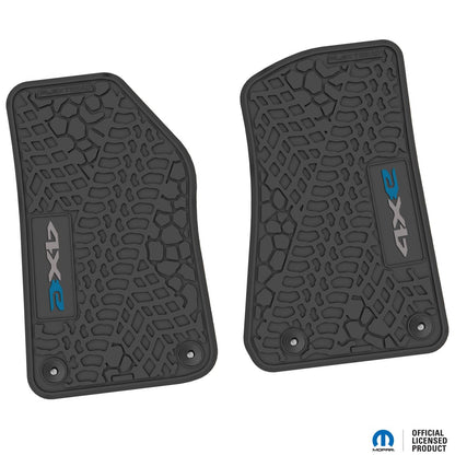 Flex Tread JL 4xe車用 フロアマット (フロントのみ) | 4xe ロゴ入り