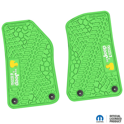 Flex Tread JL/JT用 フロアマット (フロントのみ) | It's a Jeep Thing ロゴ入り