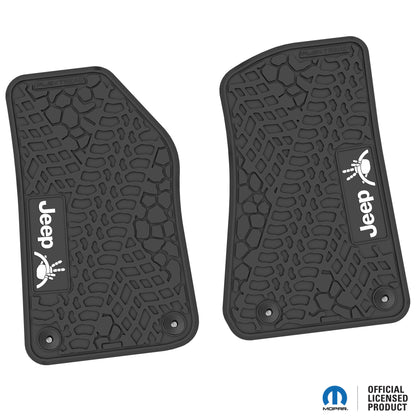 Flex Tread  JL/JT用 フロアマット (フロントのみ) | Jeep Wave & ステアリングロゴ入り