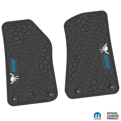 Flex Tread  JL/JT用 フロアマット (フロントのみ) | Jeep Wave & ステアリングロゴ入り