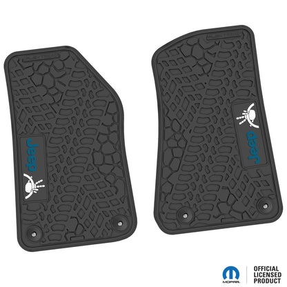 Flex Tread  JL/JT用 フロアマット (フロントのみ) | Jeep Wave & ステアリングロゴ入り