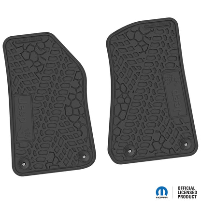 Flex Tread JL/JT用 フロアマット (フロントのみ) | Jeep Wave ロゴ入り