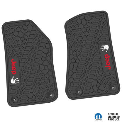 Flex Tread JL/JT用 フロアマット (フロントのみ) | Jeep Wave ロゴ入り
