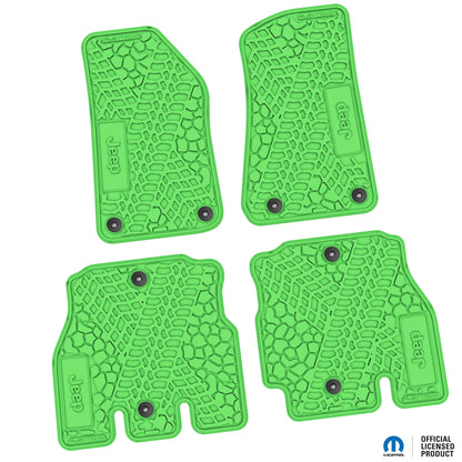 Flex Tread JL4ドア用 フロアマット (フロント&リア) | JEEP ロゴ入り