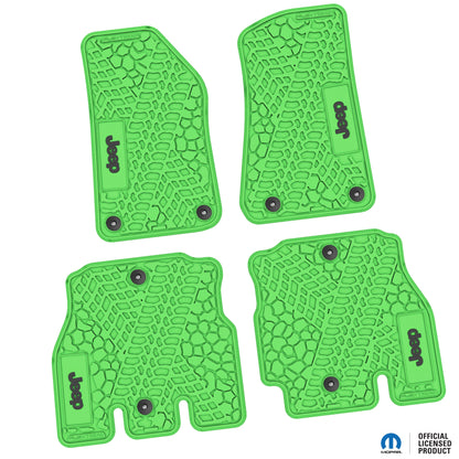 Flex Tread JL4ドア用 フロアマット (フロント&リア) | JEEP ロゴ入り