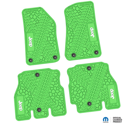 Flex Tread JL4ドア用 フロアマット (フロント&リア) | JEEP ロゴ入り