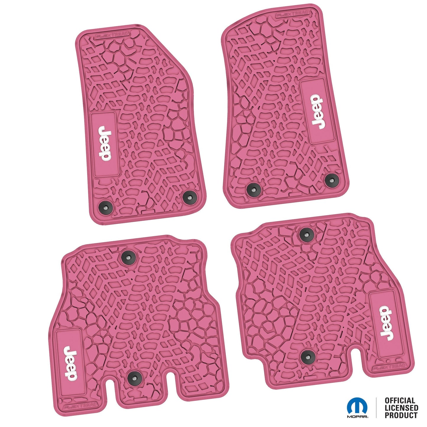 Flex Tread JL4ドア用 フロアマット (フロント&リア) | JEEP ロゴ入り