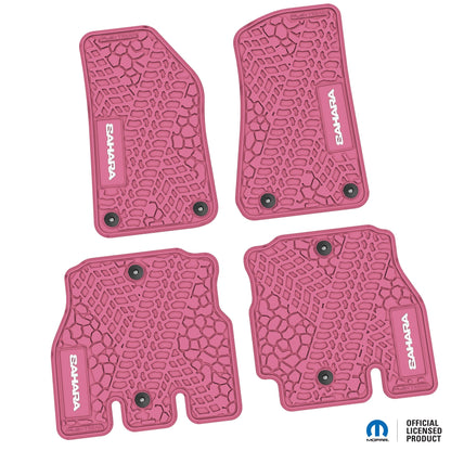 Flex Tread JL用 フロアマット (フロント&リア) | SAHARA ロゴ入り