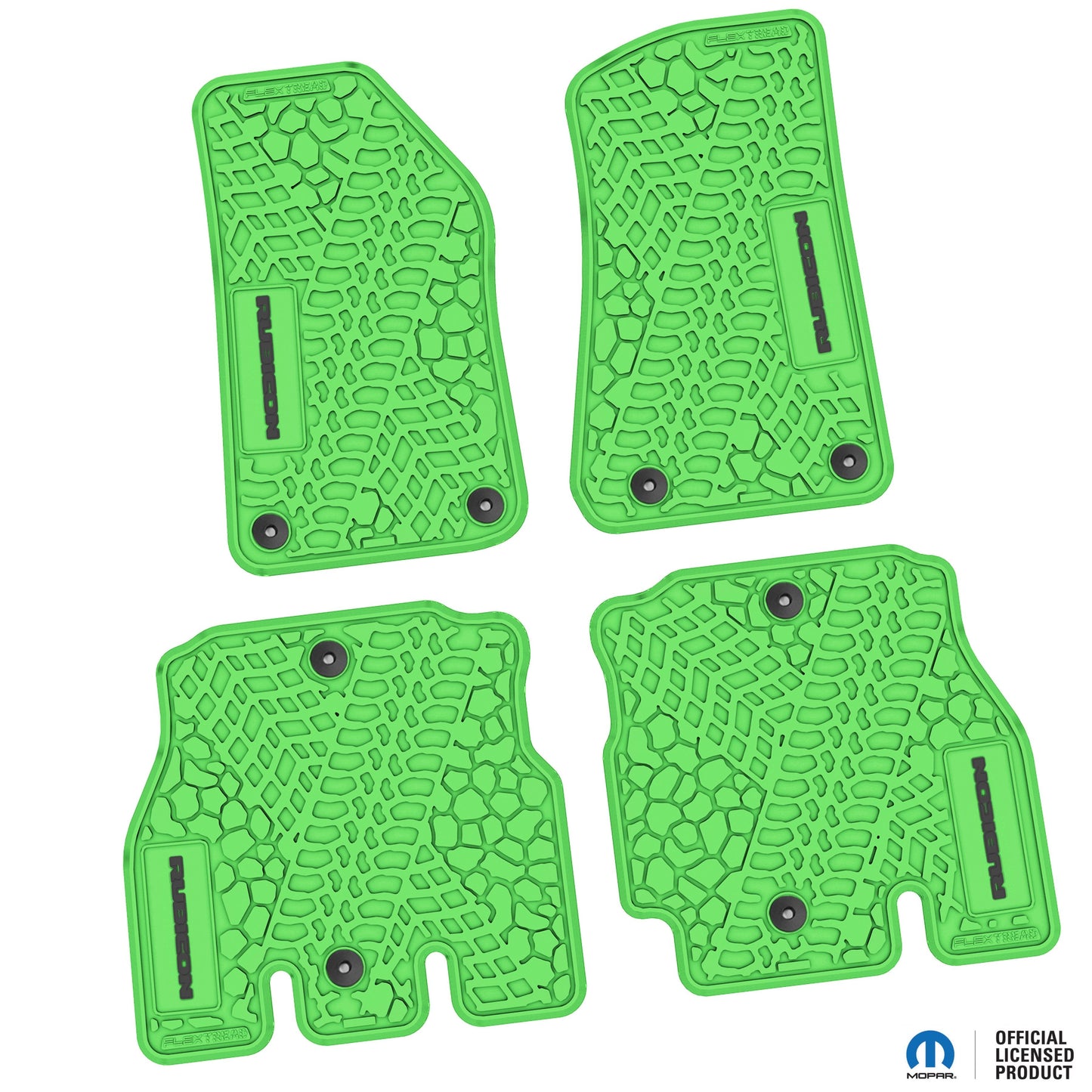 Flex Tread JL用 フロアマット (フロント&リア) | RUBICON ロゴ入り
