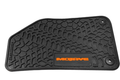 Flex Tread JL4ドア専用 フロアマット (フロント&リア) | MOJAVE ロゴ入り