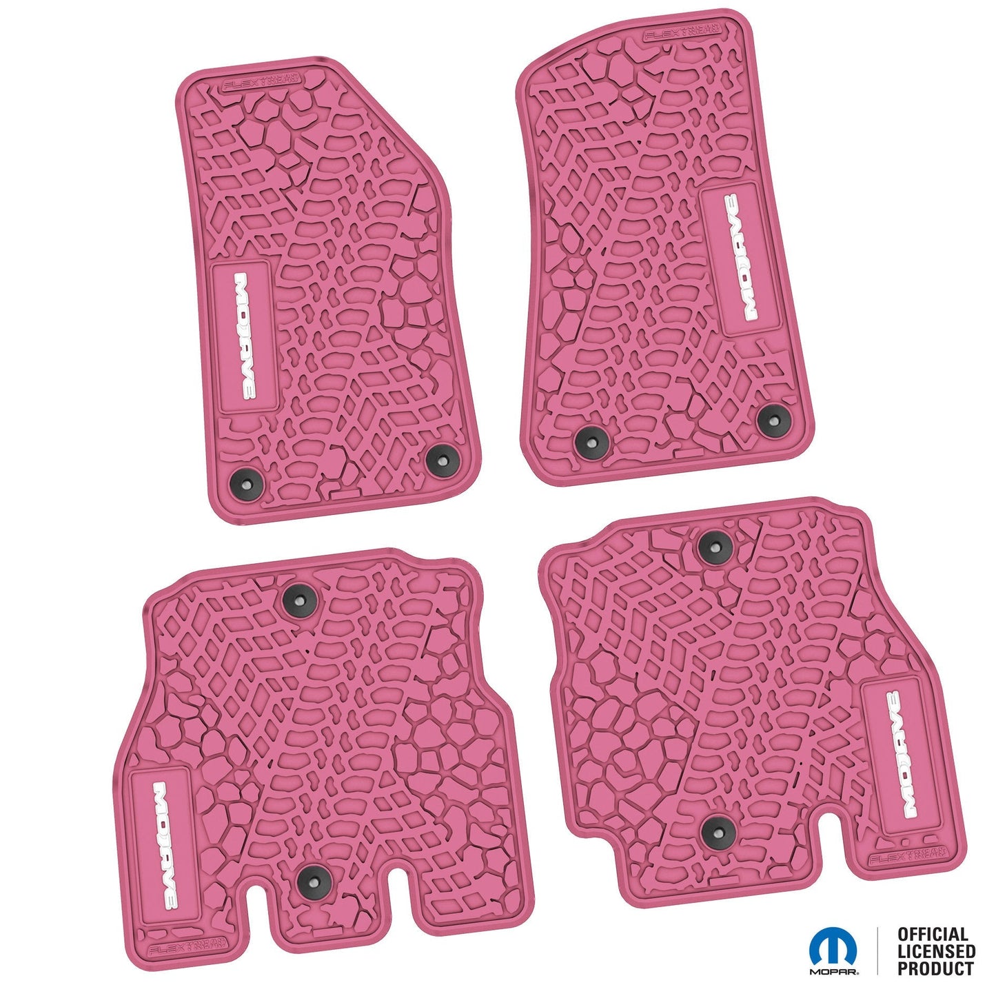 Flex Tread JL4ドア専用 フロアマット (フロント&リア) | MOJAVE ロゴ入り