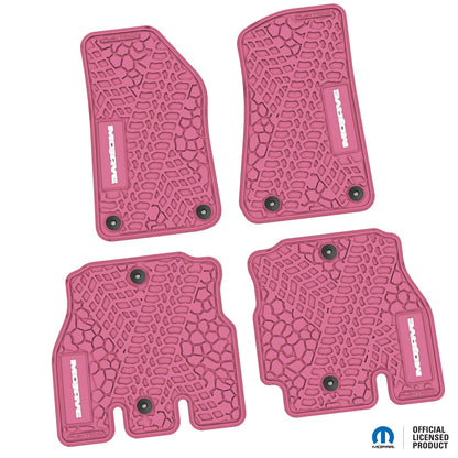 Flex Tread JL4ドア専用 フロアマット (フロント&リア) | MOJAVE ロゴ入り