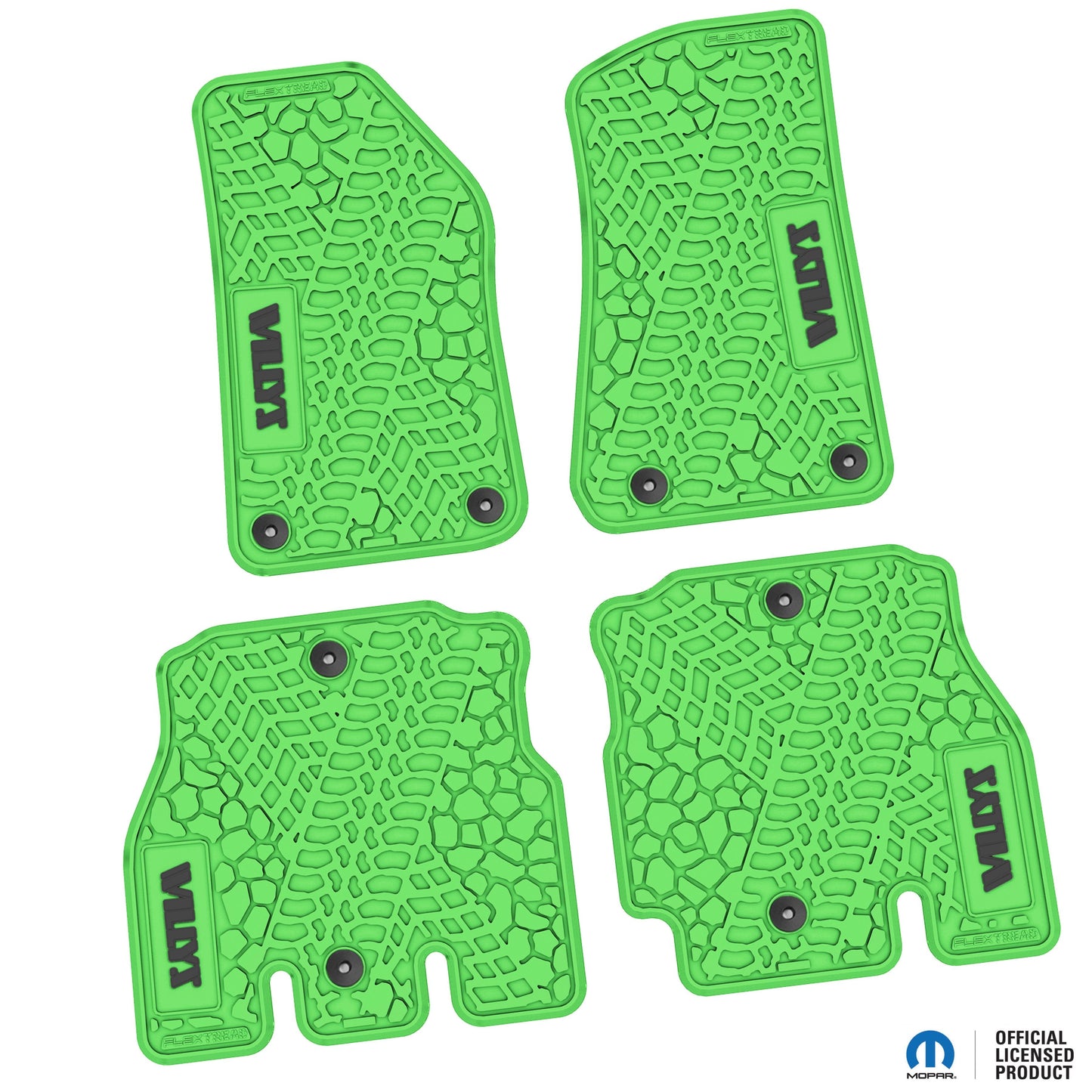 Flex Tread JL用 フロアマット (フロント&リア) | WILLYS ロゴ入り