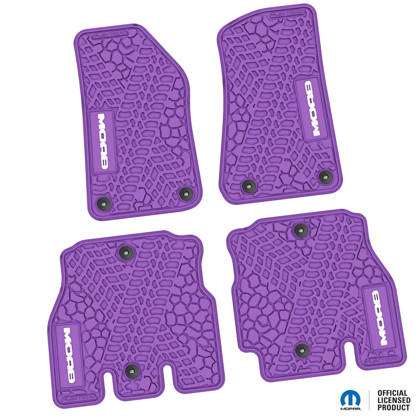 Flex Tread JL4ドア専用 フロアマット (フロント&リア) | MOAB ロゴ入り