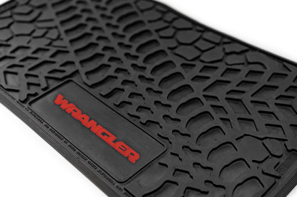 Flex Tread JL用 フロアマット (フロント&リア) | WRANGLER ロゴ入り