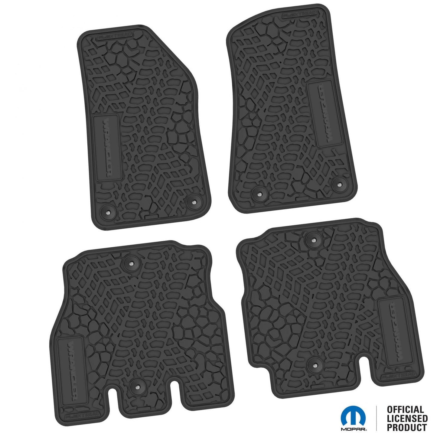 Flex Tread JL用 フロアマット (フロント&リア) | WRANGLER ロゴ入り