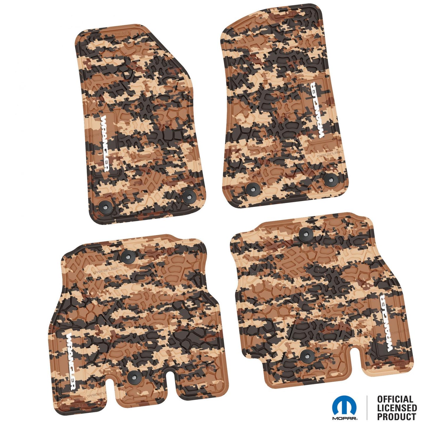 Flex Tread JL用 フロアマット (フロント&リア) | WRANGLER ロゴ入り