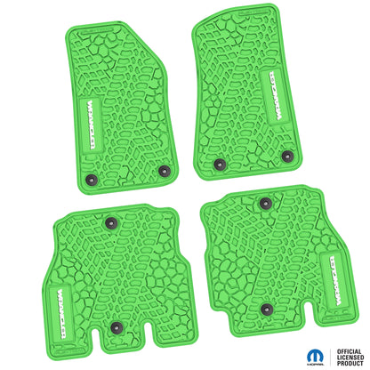 Flex Tread JL用 フロアマット (フロント&リア) | WRANGLER ロゴ入り