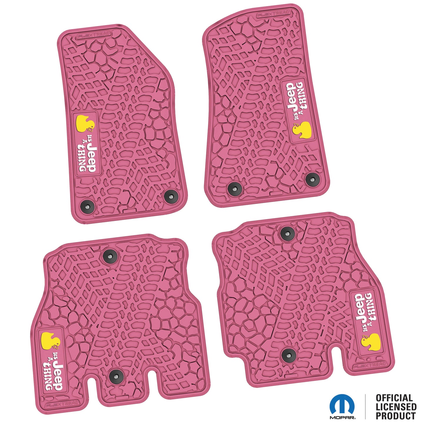 Flex Tread JL用 フロアマット (フロント&リア) | It's a JEEP Thing ロゴ入り